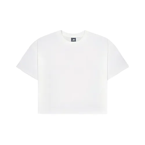 New Balance Т-рубашка с рукавом-трубкой женская белая