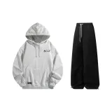 Комплект одежды (Премиум серый топ + черные штаны)