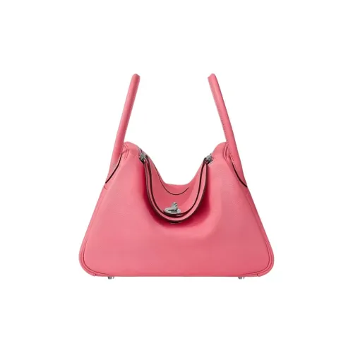 HERMES Lindy Evercolor Телячья кожа Сумка на одно плечо Женская 8W Розовый Азалея Новый Помада Пудра