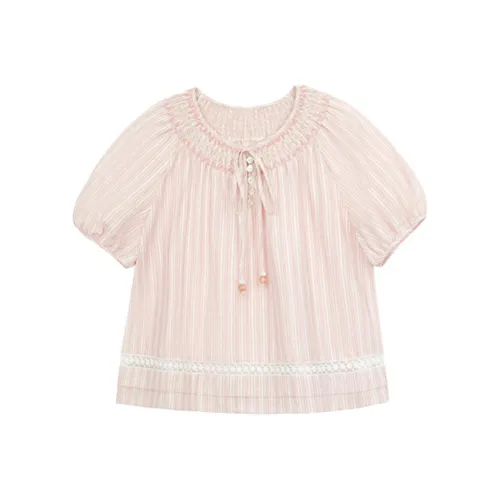 Nov elist Розово-вишневый Женские Рубашки