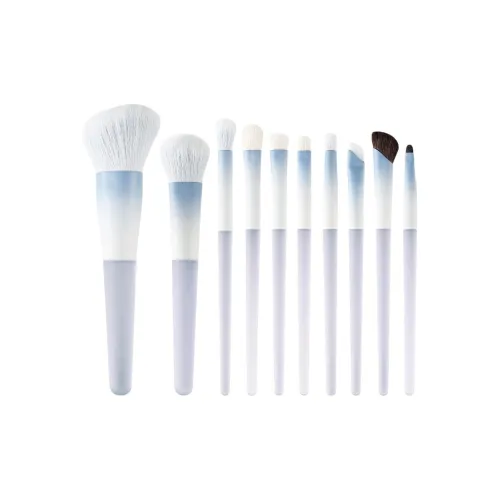 Paimai Duo Градиентный синий Новичок Кисть для макияжа 10 шт. Набор одежды Контуринг Праймер Портативный Мягкий