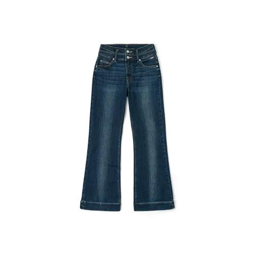 Lee Темно-синий Женские Джинсы