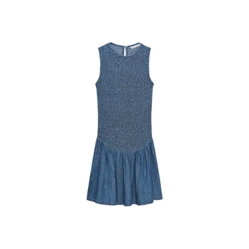 ZARA Синие Женские Платья без Рукавов