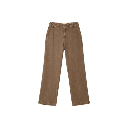 OPICLOTH Коричневый Унисекс Повседневные Штаны