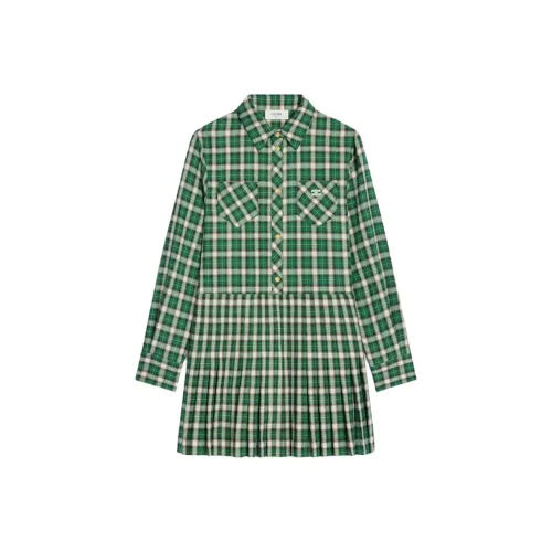 CELINE FW25 Длинное платье с длинными рукавами женское