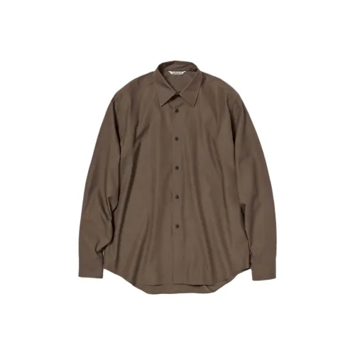 Auralee Коричневые Мужские Рубашки
