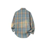 Хаки-синий в клетку