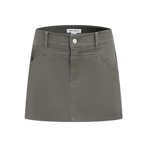 URBAN REVIVO Повседневные Мини Юбки _ Женская одежда Женская