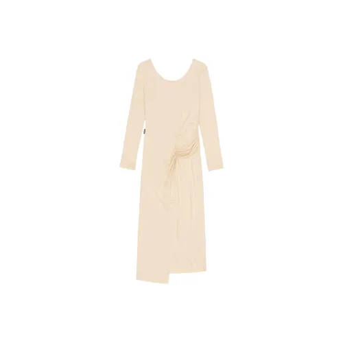 SCULPTOR Складной Прозрачный Макси Платье с Длинными Рукавами Женское