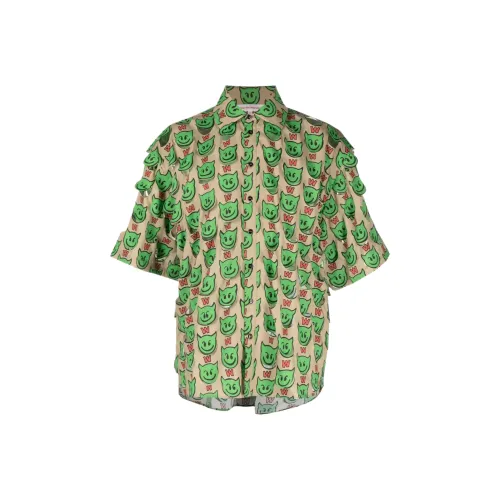 WALTER VAN BEIRENDONCK Зеленый Мужской Рубашки