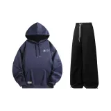 Комплект одежды (Темно-синий топ + черные штаны)