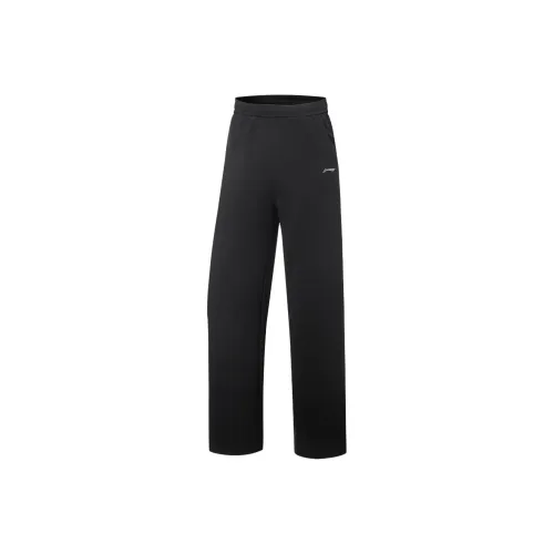 LINING Fitness Series Черные Женские Вязаные Спортивные Штаны