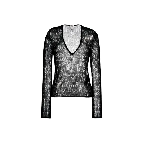 SAINT LAURENT Черные Женские T-рубашки
