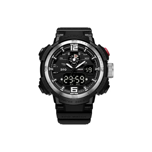 Zgo Need for Speed Collection Электронный механизм TPU ремешок Часы Мужские Черный циферблат