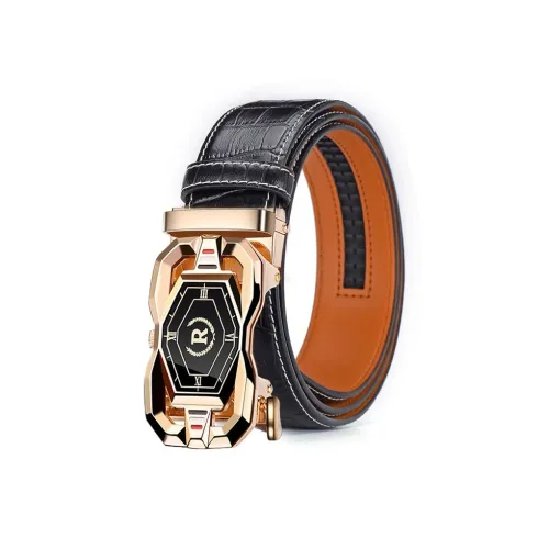 Devanro Коровья кожа, ремни, мужской, 3,5 см