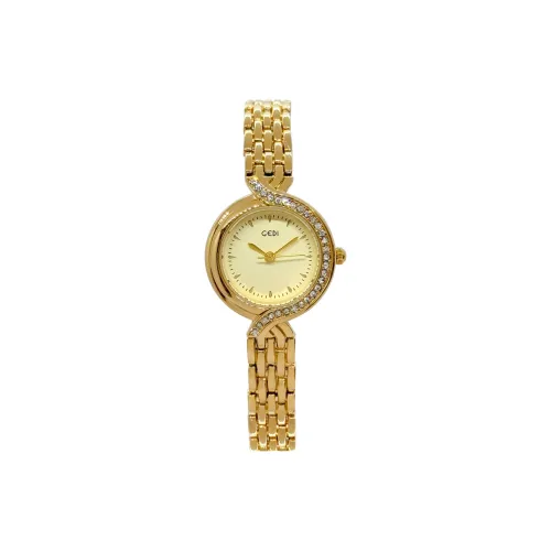 GEDI Кварцевый механизм сплав ремешок женские часы белый циферблат