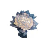 52 Double-Layer Ромб-Украшенная Бабочка-Синий [Полный Комплект Материал Сумка]