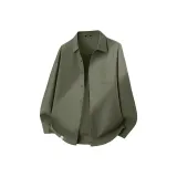 [100% cotton Light Business] Армейский зеленый (M45 Ink Серый Улыбающееся лицо Низ Правая сторона B)