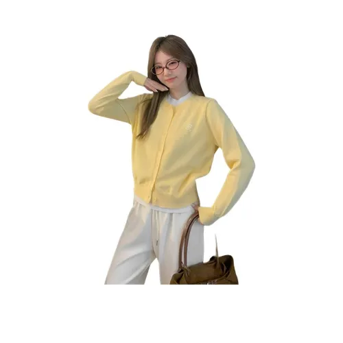 ZCDECO Женский Трикотаж Желтый