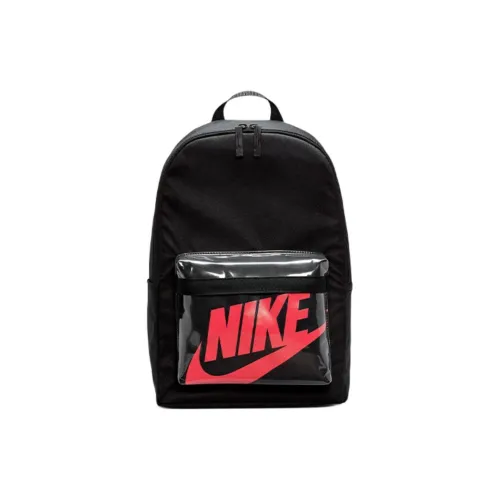 Nike Heritage Полиэстер Рюкзак Стандартный Унисекс Черный Красный