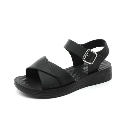Warrior One Ремень Сандалии 2 см Женские Черные