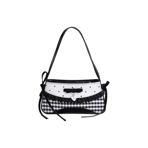 RKM PU (полиуретан) Сумка через плечо Стандартная Женская Черная