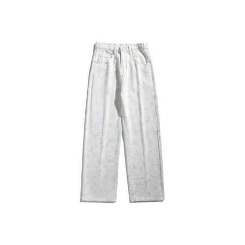 BRNR Белый Унисекс Джинсы