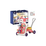 [7-в-1 Подарочная Коробка Набор] Минни Розовый + Стандартная Батарея [Скоутер + Коляска + Малыш Уокер + Игровая Доска + Независимая Панель + Пояс]