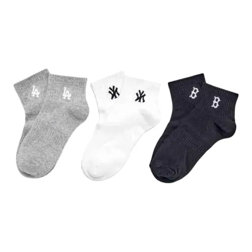 MLB 3 упаковки черных + белых + серых унисекс носков