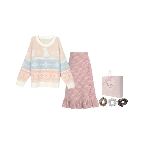 SNBL Pink Женские Комплекты с Юбкой