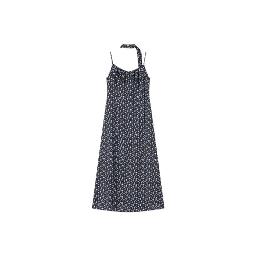 XIANGYING Черный цветок Женские Слиплатья