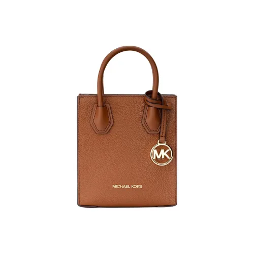 MICHAEL KORS Mercer Коровья кожа Портативная Сумка через плечо Сумка через плечо Мини Женская Карамельно-коричневый