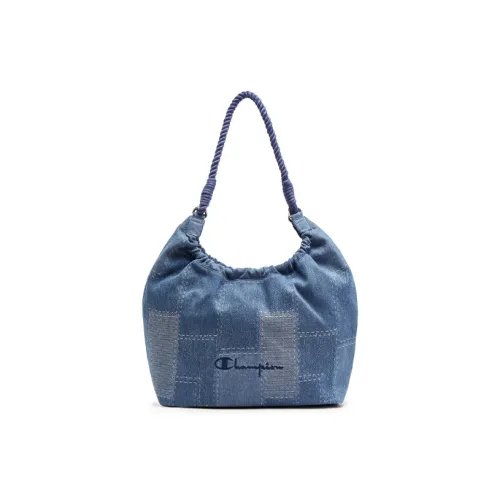 Champion Ткань Рюкзак Сумка на плечо Унисекс Средний Темно-синий Деним Серебристо-белый Черный