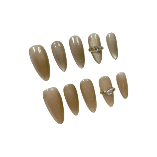 PURUITI Quiet Luxury Collection False Nail Миндаль Телесный Однотонный Однотонный