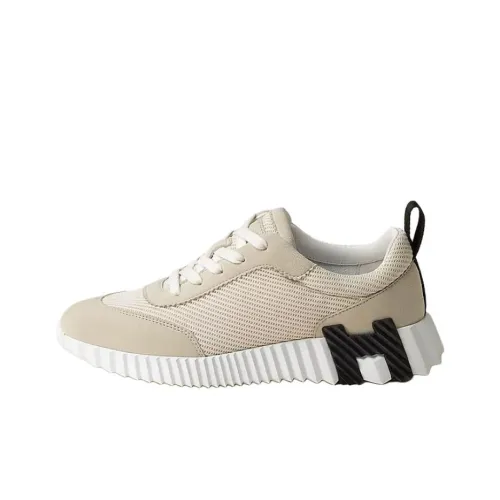 HERMES Bouncing Low Топ Повседневная обувь Женская Бежевая