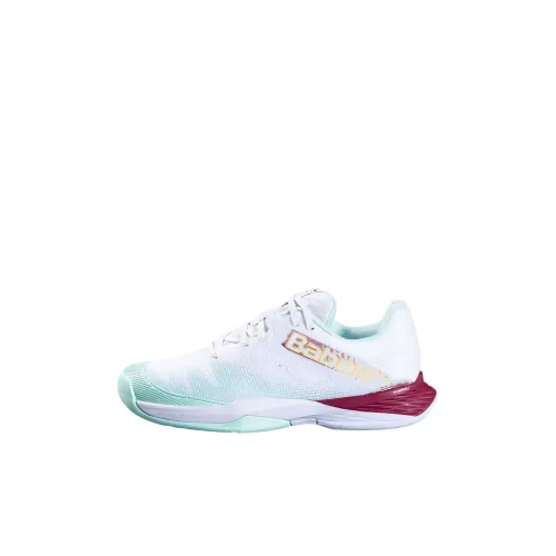 Babolat JET PREMURA 2 Low Топ Детские Кроссовки для Тренировок Белый/Георгин Красный Детский