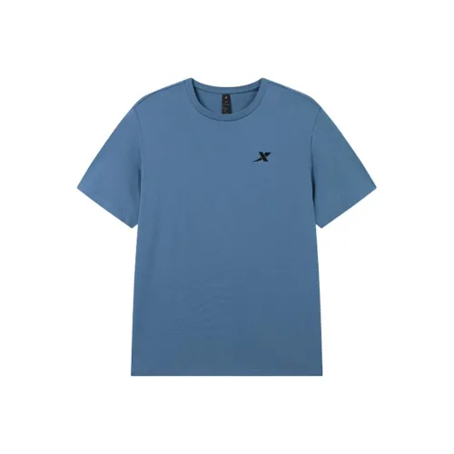 XTEP Короткий рукав T-рубашки Мужской Night Patrol Синий