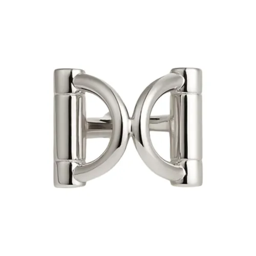 HERMES Кольца из латуни с покрытием из палладия женские серебряные