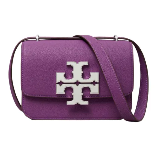 TORY BURCH ELEANOR Кожа Сумка через плечо Маленькая Женская Фиолетовая