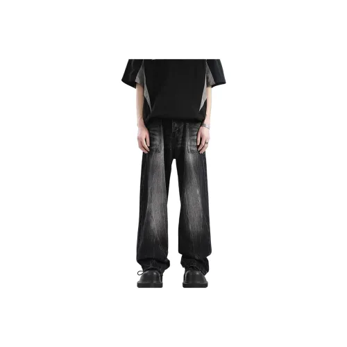 PAINT STAIN Черный Унисекс Джинсы