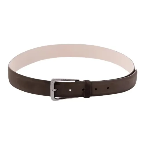 BRUNELLO CUCINELLI Телячья кожа Кожаные ремни Женские Коричневый 3 см