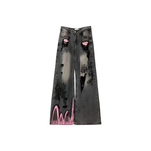 DANCANG Серые Женские Джинсы