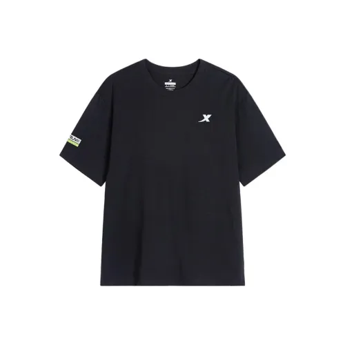 XTEP Глубокий черный Мужская футболка с коротким рукавом