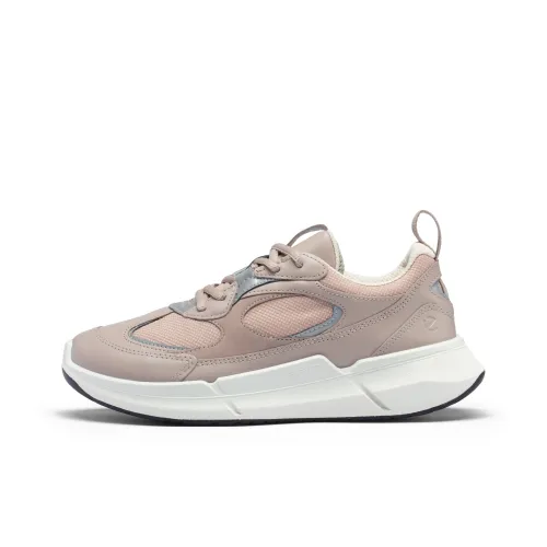 Ecco Biom 2,2 Беговые кроссовки Низкий топ Серый Розовый/Нежно-розовый Женские