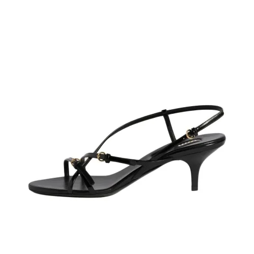 MIU MIU One Ремешок Сандалии 5,5 см Женские Черные