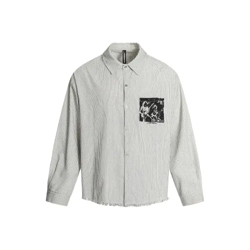 HIPHOPPUNKS Белые полосы Мужская рубашка
