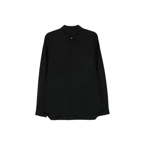RICK OWENS Мужские Черные Рубашки