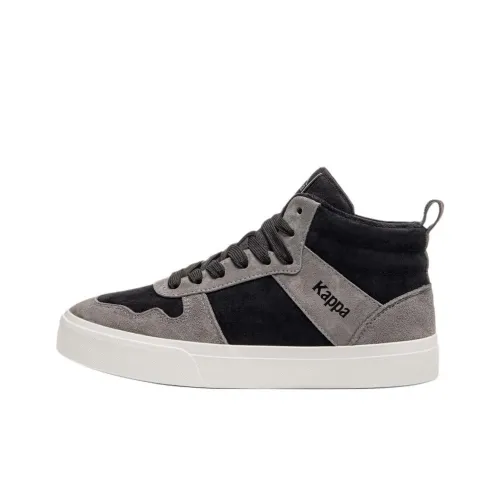KAPPA Устойчивые к истиранию противоскользящие высокие кроссовки для скейтбординга унисекс черные