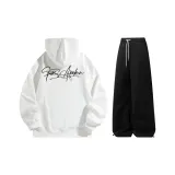 Комплект (белый топ+черные брюки)