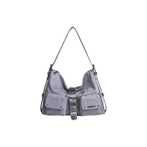 Kenghua Village ПУ (полиуретан) Сумка через плечо Сумка Обычный Women's Silver Черный Песочный Кленовый